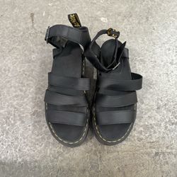 Dr. Martens Black Leather Strap Sandals Women’s Size 7