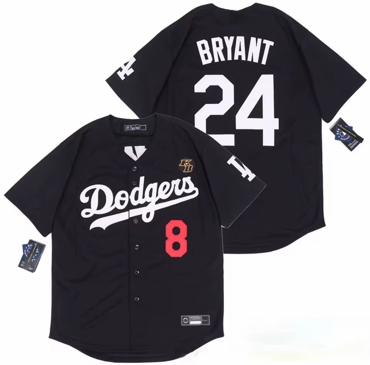 Los Angeles Dodgers Lakers 8 & 24 Kobe Bryant Jersey M-L