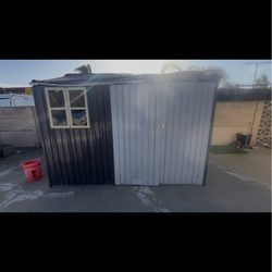 One year old storage unit must be disassembled