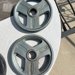 2 25lb plates $30 