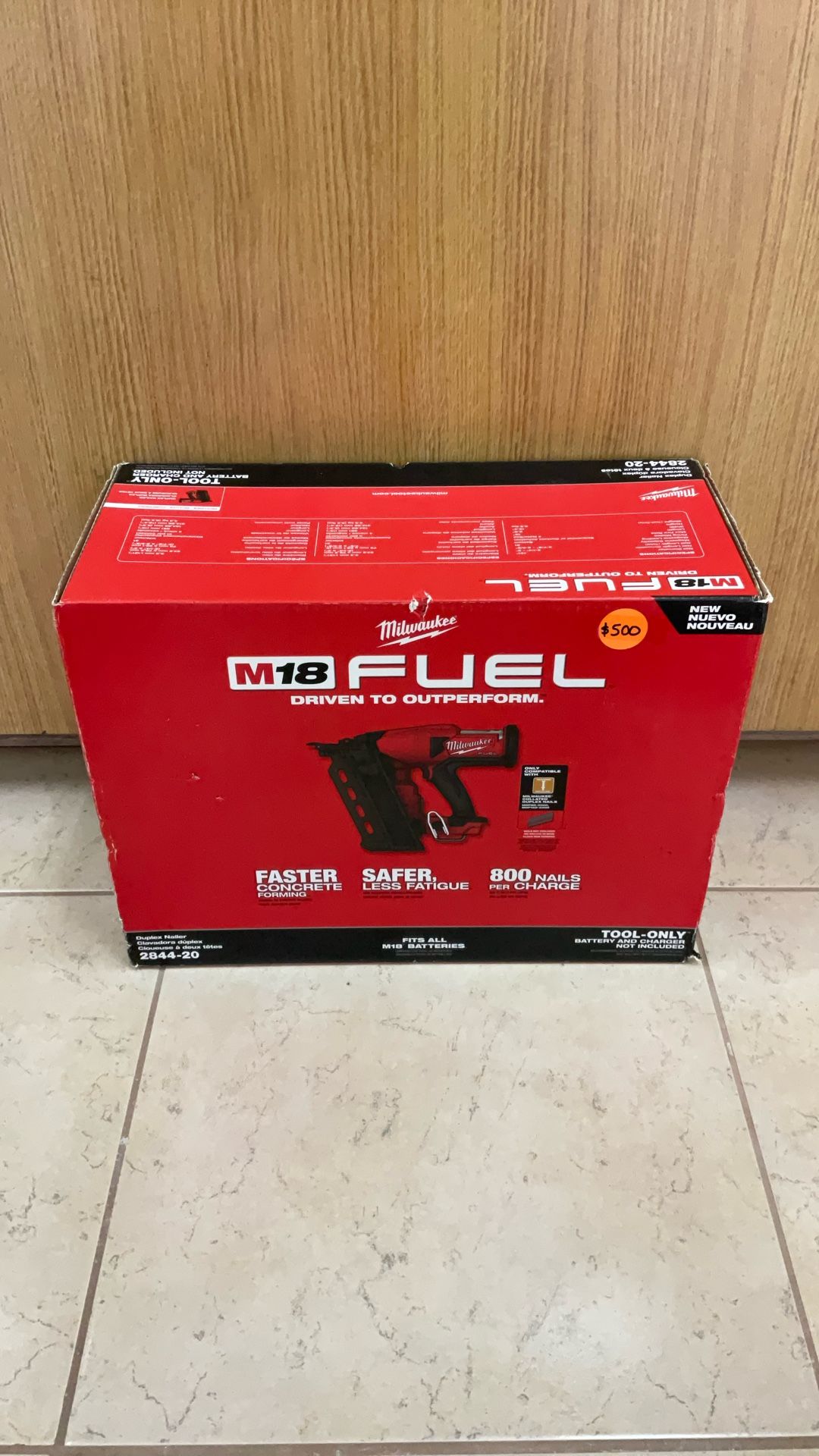 MILWAUKEE 2844-20 DUPLEX NAILER (TOOL ONLY).