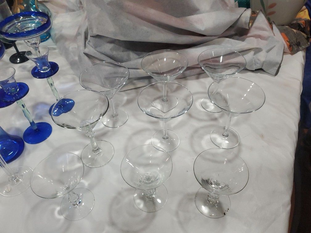 New Crystal Martini Set