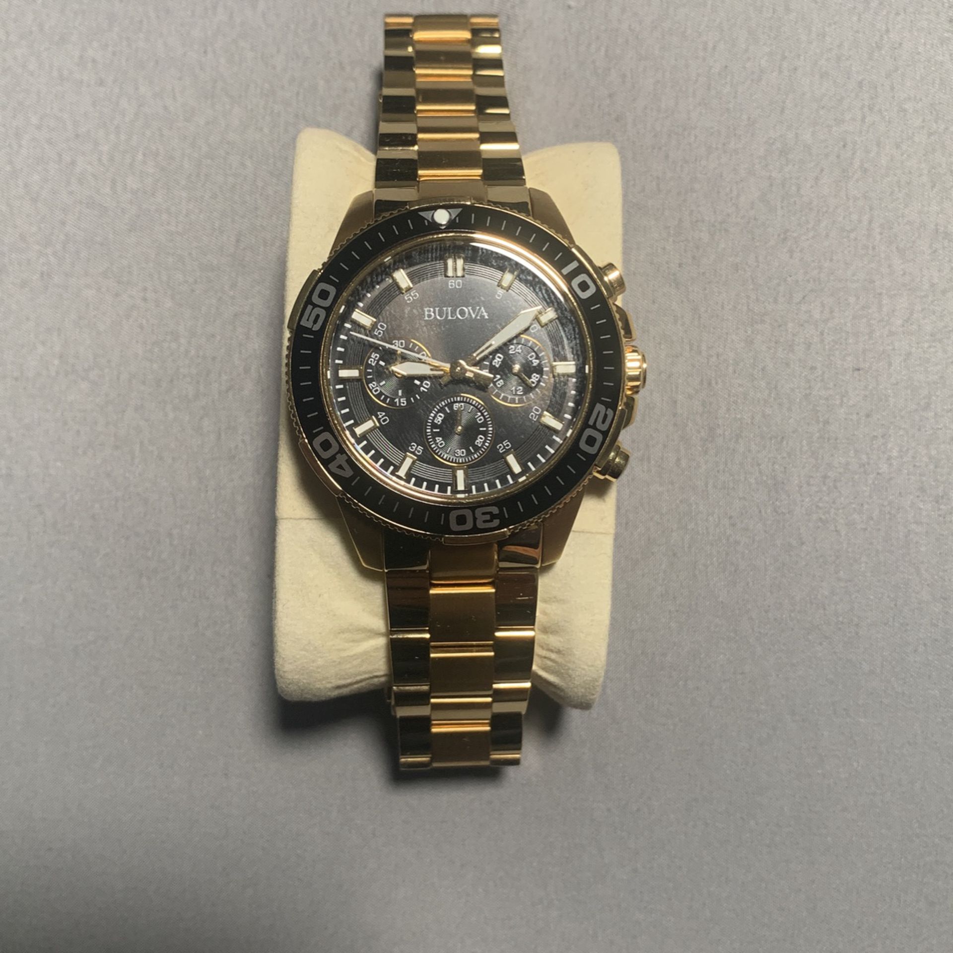 Bulova 98A248 Gold Tone Stainless Steel Watch 
