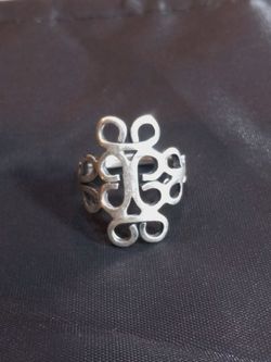 Sz 7 St.Silver Vintage Infinity Ring-6.27 Grams