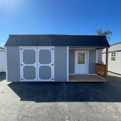10x20 Lofted Barn With Side Porch
