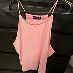 Pink Spaghetti Strap Top