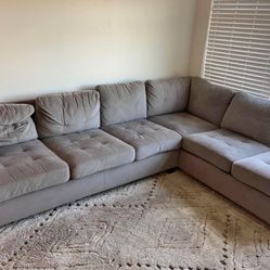 Grey Sectional Couch -  will deliver 