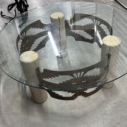ARTISANAL COFFEE TABLE round 75 inches