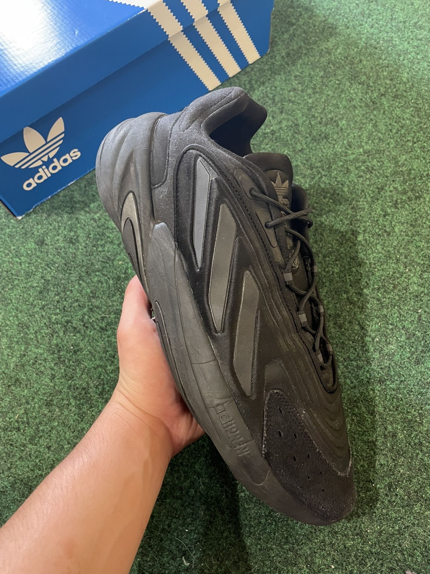 Size 13 - Adidas Ozelia Black Carbon