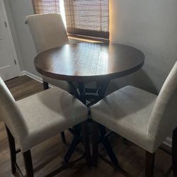  3 dining chairs bar stool height 