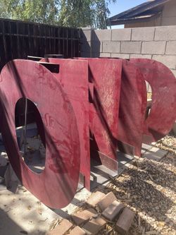 Auto Body Shop Sign-Large Metal Letters “AUTO BODY”