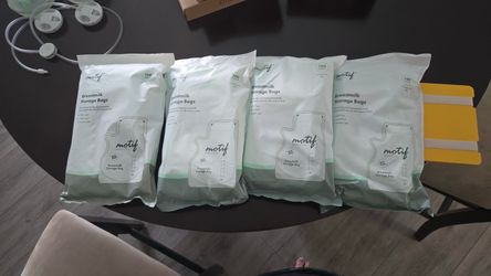 400 unopened Motif Bags and MilkWorks Flattener