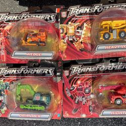 Transformers 2001  Set Of 4. 