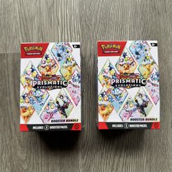 NEW Pokémon Prismatic Evolutions Booster Bundles! x2