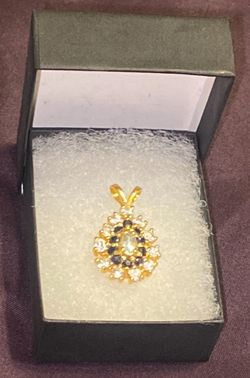 Diamond Cluster Drop Pendant