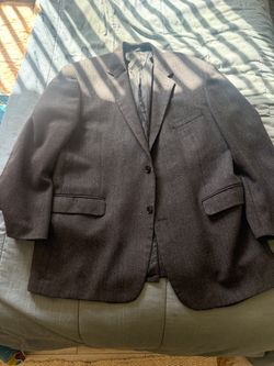 Men's Gray Wool Sport Coat