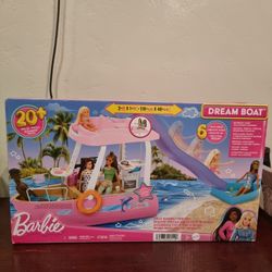Barbie Dream Boat Playsetwith 20+ Ocean Theme Accesories Size Fashion Doll 