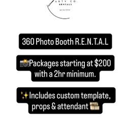 360 Photo Booth R.E.N.T.A.L.