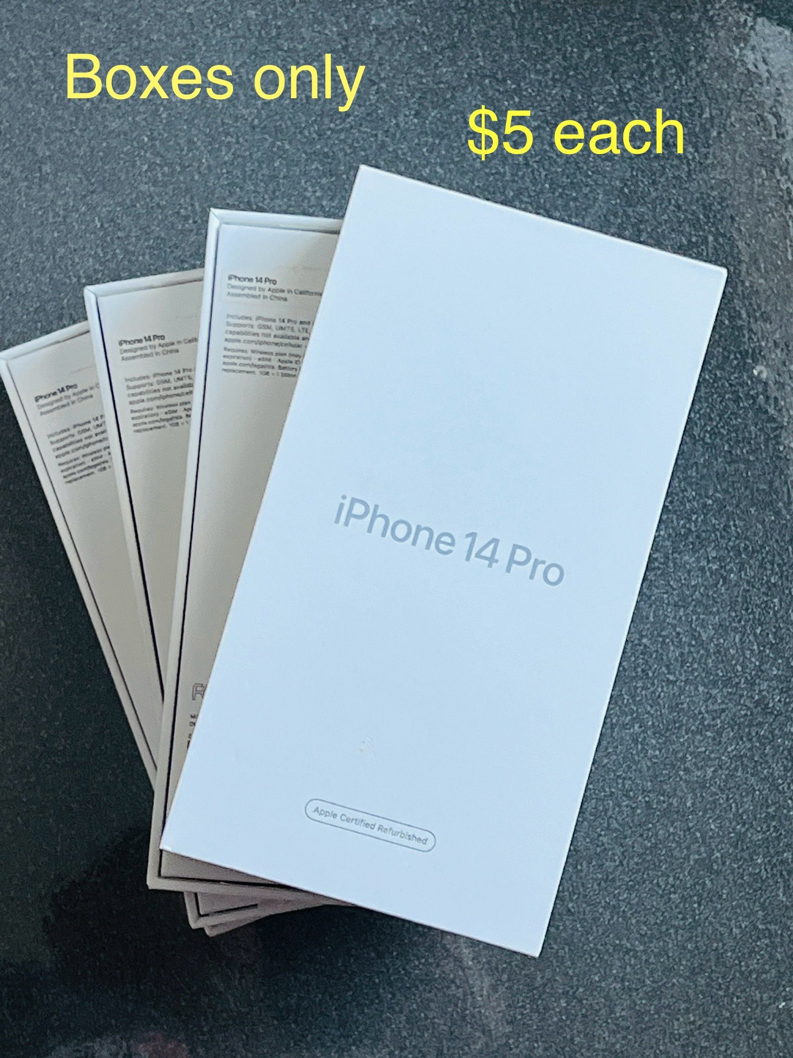4 Boxes Only For iPhone 14 Pro