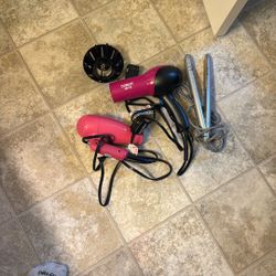 Hair dryer and Straightning Iron