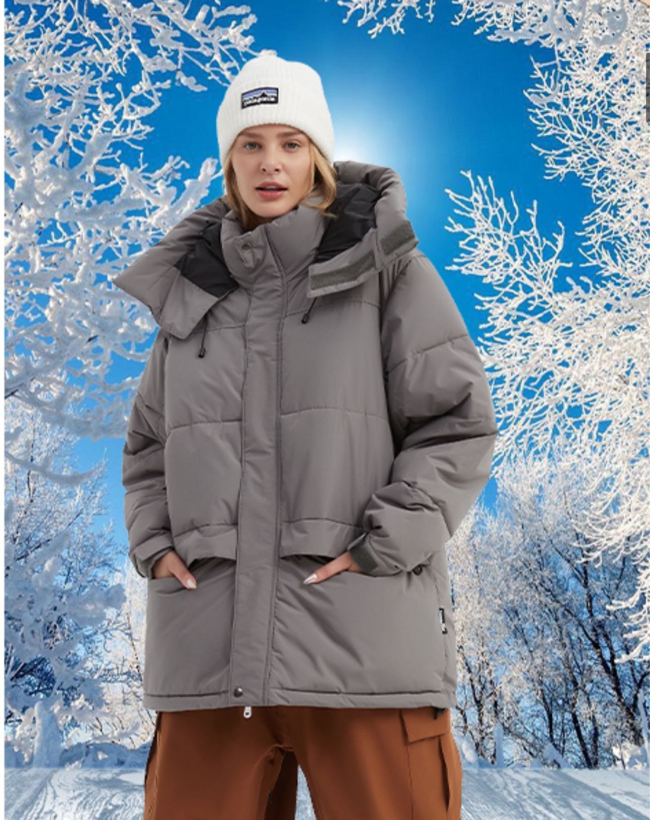 NEW NOMADIKA Waterproof Ski Jacket – Snowboard Coat w/ Hood | Multiple Colors