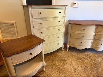 3 piece French provincial bedroom furniture