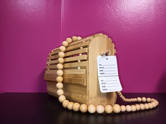 Wooden Beaded Bag 