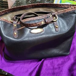 Brahmin Vintage Tuscan Black Bag