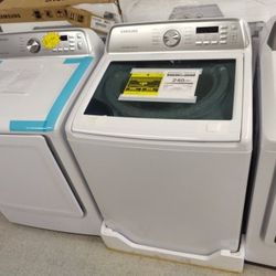 SAMSUNG WASHER AND DRYER SET OPEN BOX ITEMS