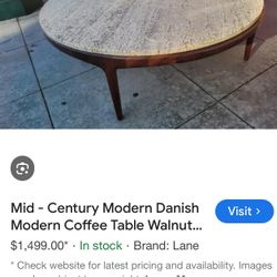 Mid Century Danish Coffee Table 