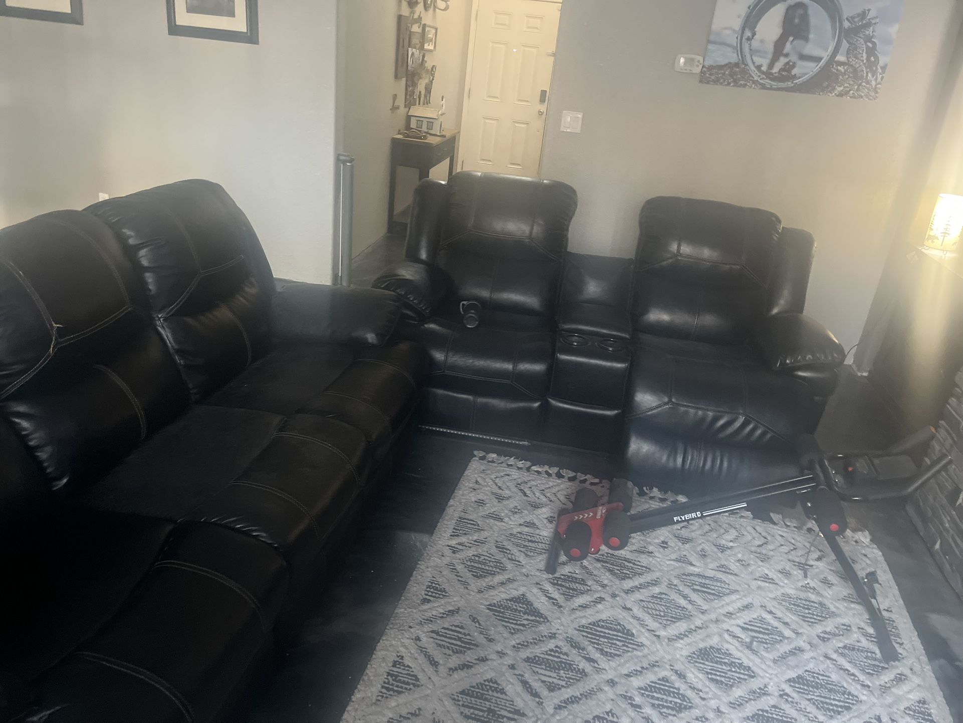 Leather Couch Set