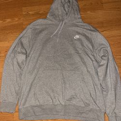 Nike Fleece Pullover Hoodie Gray 2xl Men’s 