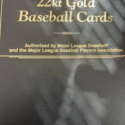 27 Cards!! Danbury Mint 22k Gold Baseball Cards