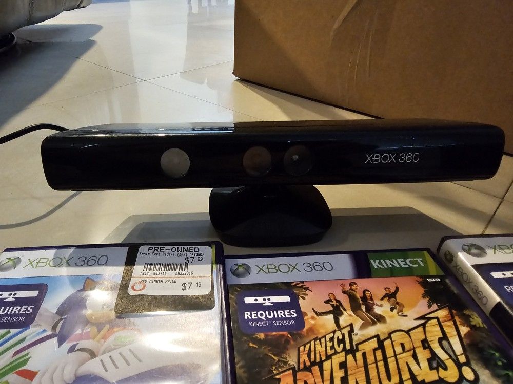 Xbox 360 Kinect With 7 Games