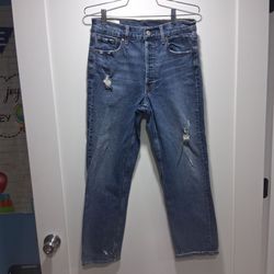 GAP Distressed Blue Denim Jeans 6