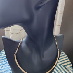 Half-Bar Collar Necklace 