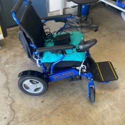Falcon Foldable Reclining Electric Wheelchair With Charger