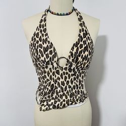 Jungle Wear Leopard One Piece. Stretchy Bathing Suit Or Can Be Used As A Top. Summer Etc. Costume Animal. The SIZE IS MEDIUM. 