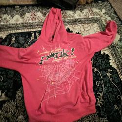 Spider Hoodie Pink 100% Authentic Size Small