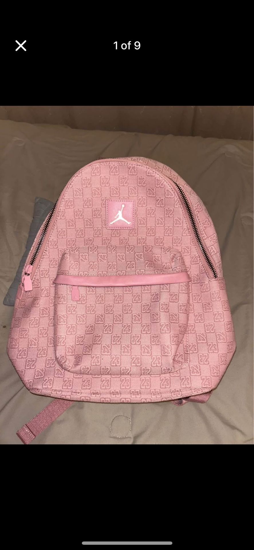 New Authentic Nike Jordan Monogram FullSize Backpack Pink Friday Limited Edition