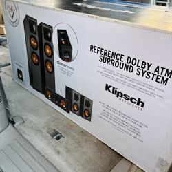 Klipsch Reference R-625FA Dolby Atmos 5.0.2 Home Theater System | Premium Towers w/ Built-In Atmos | Cinema-Grade Surround 