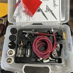 Fine Paint Air Brush Kit With Compressor 