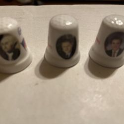 42 United States Presidents ceramic sewing tumbles 