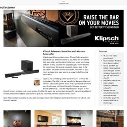 Klipsch RSB-14 Surround With Subwoofer