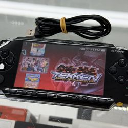 Sony PSP-1001 PlayStation Portable 128GB w/LOADED GAMES