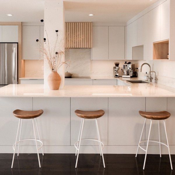 West Elm Alden Counter Stools - Set of 4 - White
