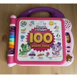 Leap Frog Learning Friends 100 Words Book Electronic Educational Tablet