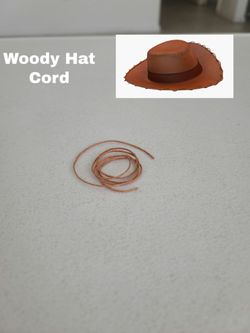 Custom Movie Accurate Toy Story Woody Doll Hat Thread Stitch *NO HAT CORD ONLY*