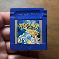 Pokémon Blue Version (Game Boy, 1996) Authentic Cartridge – Original (MissingNo. Old Man Glitch Cinnabar Island)