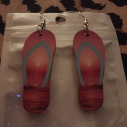 Flip-Flop Pierced Earrings - CUTE!